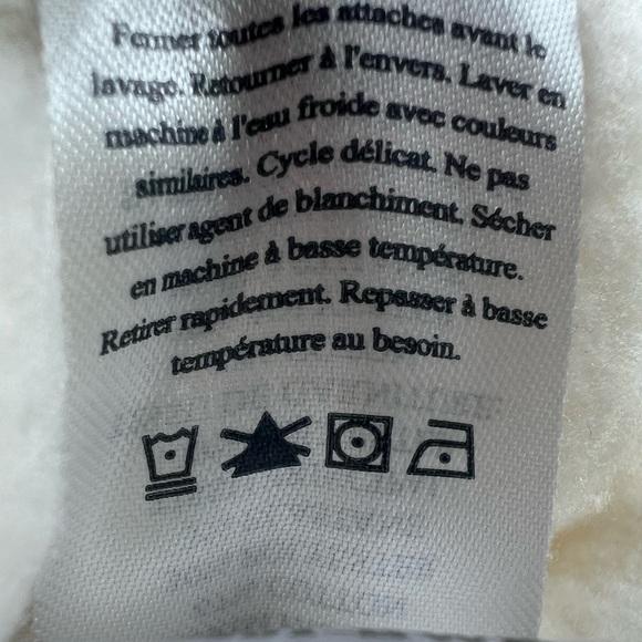 NWT Faherty Cream White and Navy Cord Mix Fleece Popover, Outdoor Sz - XL - Picture 13 of 16